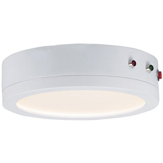 Wafer 7" Round LED Surface Mount 4000K with Emergency Back