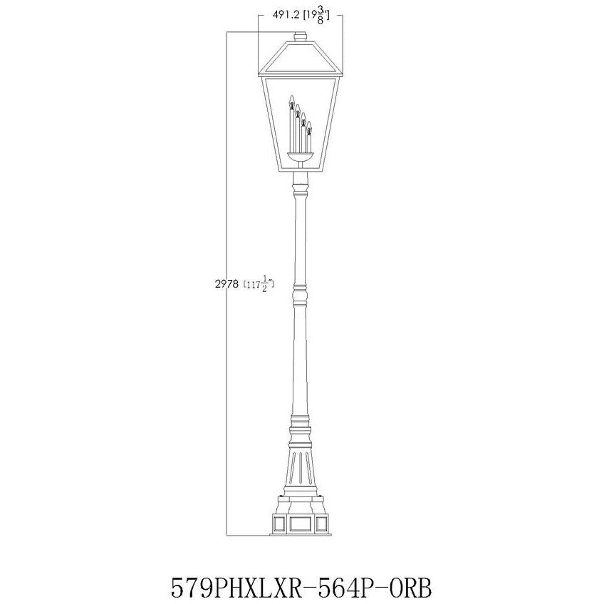 Talbot 4-Light Outdoor Post Light