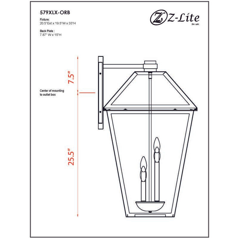 Talbot 4-Light Outdoor Wall Light