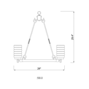 Tahoe 8-Light Outdoor Pendant