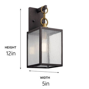 Lahden 12.25" 1-Light Outdoor Wall Light