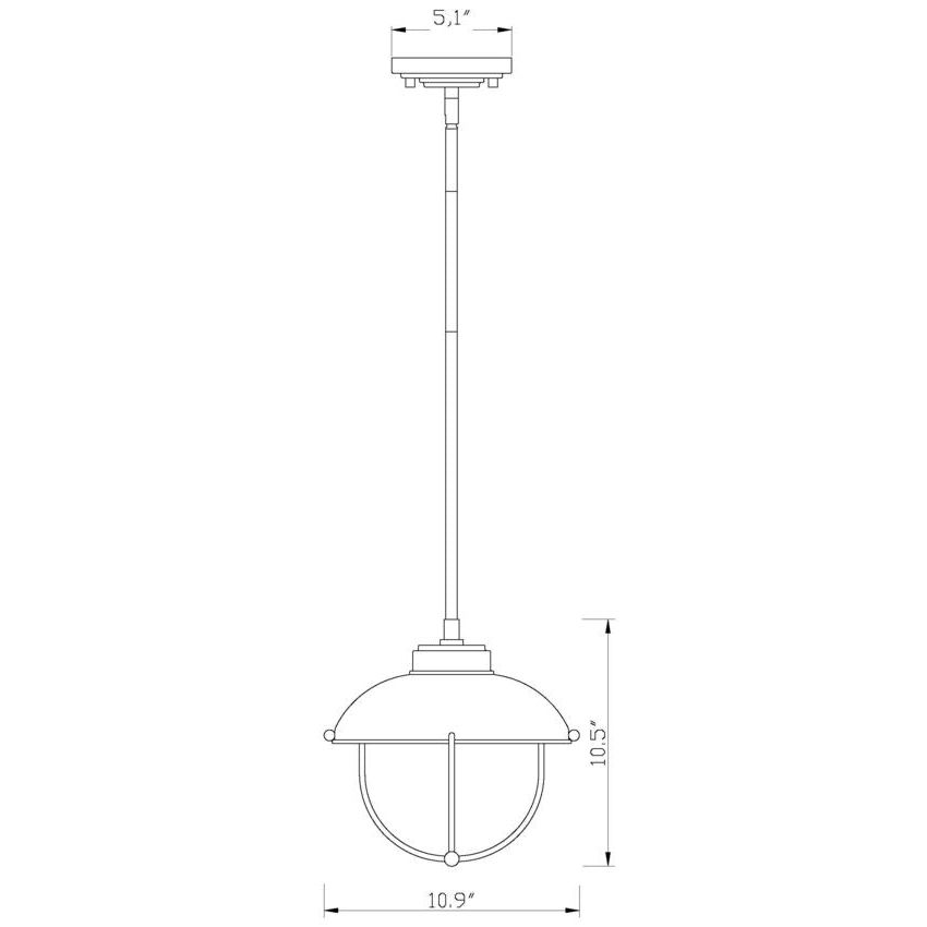 Ansel 1-Light Outdoor Pendant