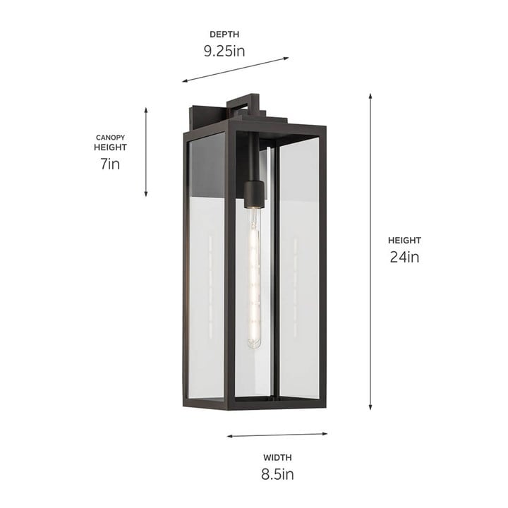 Branner 24" 1-Light Outdoor Wall Light