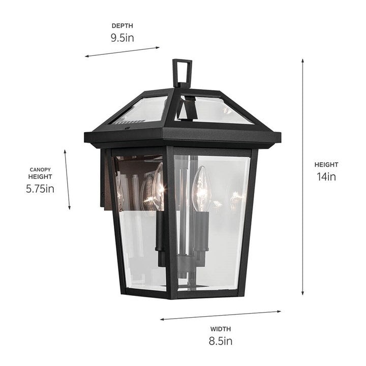 Regence 14" 2-Light Outdoor Wall Light