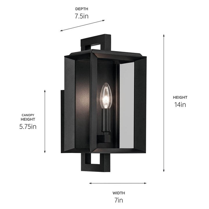 Kroft 14" 1-Light Outdoor Wall Light