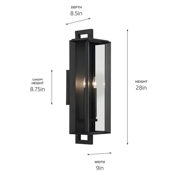 Kroft 28" 2-Light Outdoor Wall Light