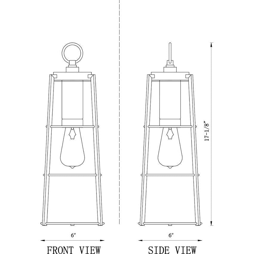 Helix 1-Light 17.25" Outdoor Pendant