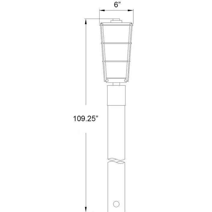 Helix 1-Light Outdoor Post Light