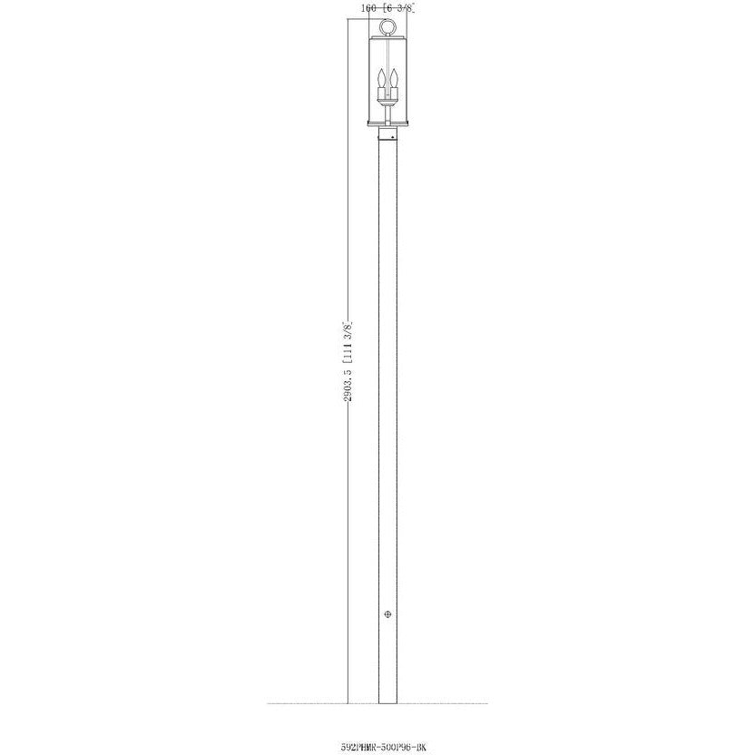 Sana 2-Light Outdoor Post Light