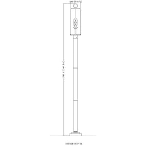 Sana 3-Light Outdoor Post Light