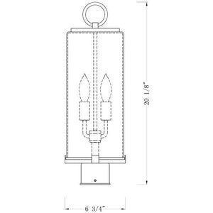 Sana 2-Light Outdoor Post Light