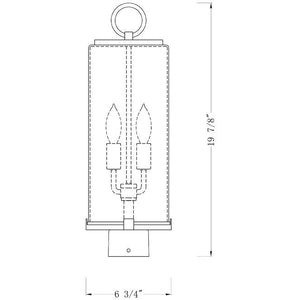 Sana 2-Light Outdoor Post Light