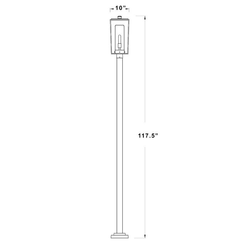 Sheridan 1-Light Outdoor Post Mounted Fixture