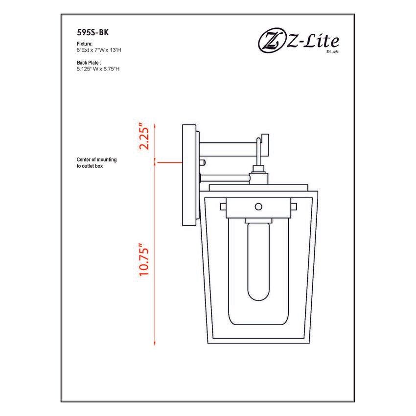 Sheridan 1-Light 13" Outdoor Wall Light