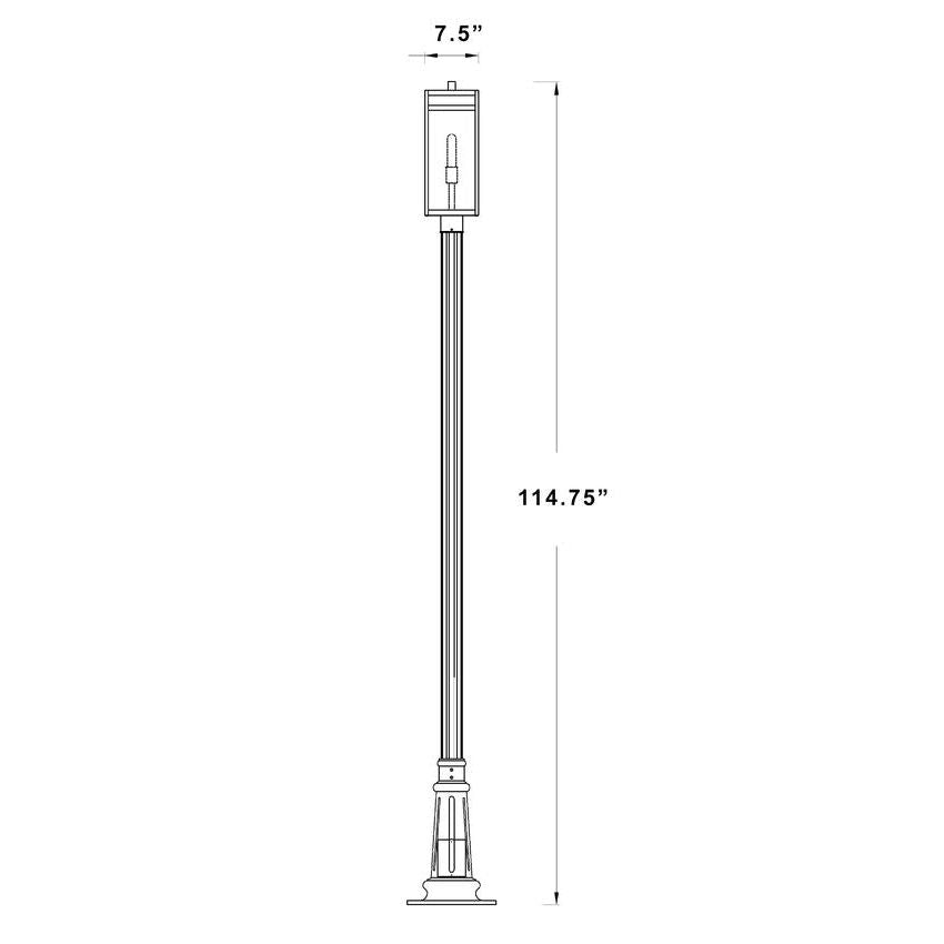 Nuri 1-Light Outdoor Post Mounted Fixture