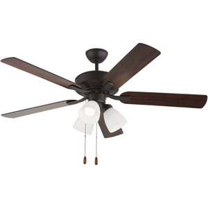 Linden 52" LED 3 Ceiling Fan and Fitter Light Kit