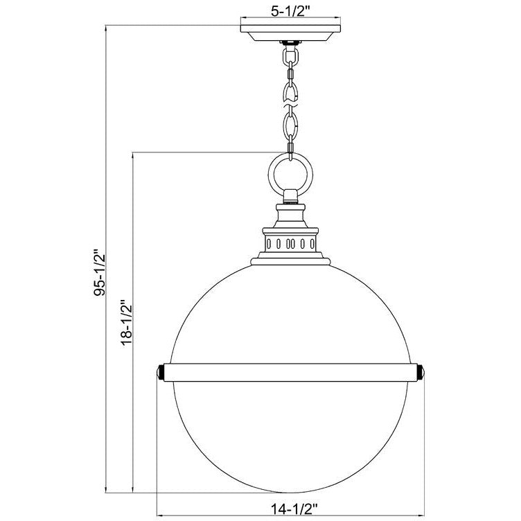 Peyton 15" 2-Light Pendant