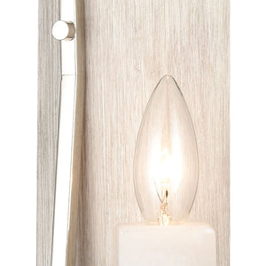 White Stone 12" High 1-Light Sconce