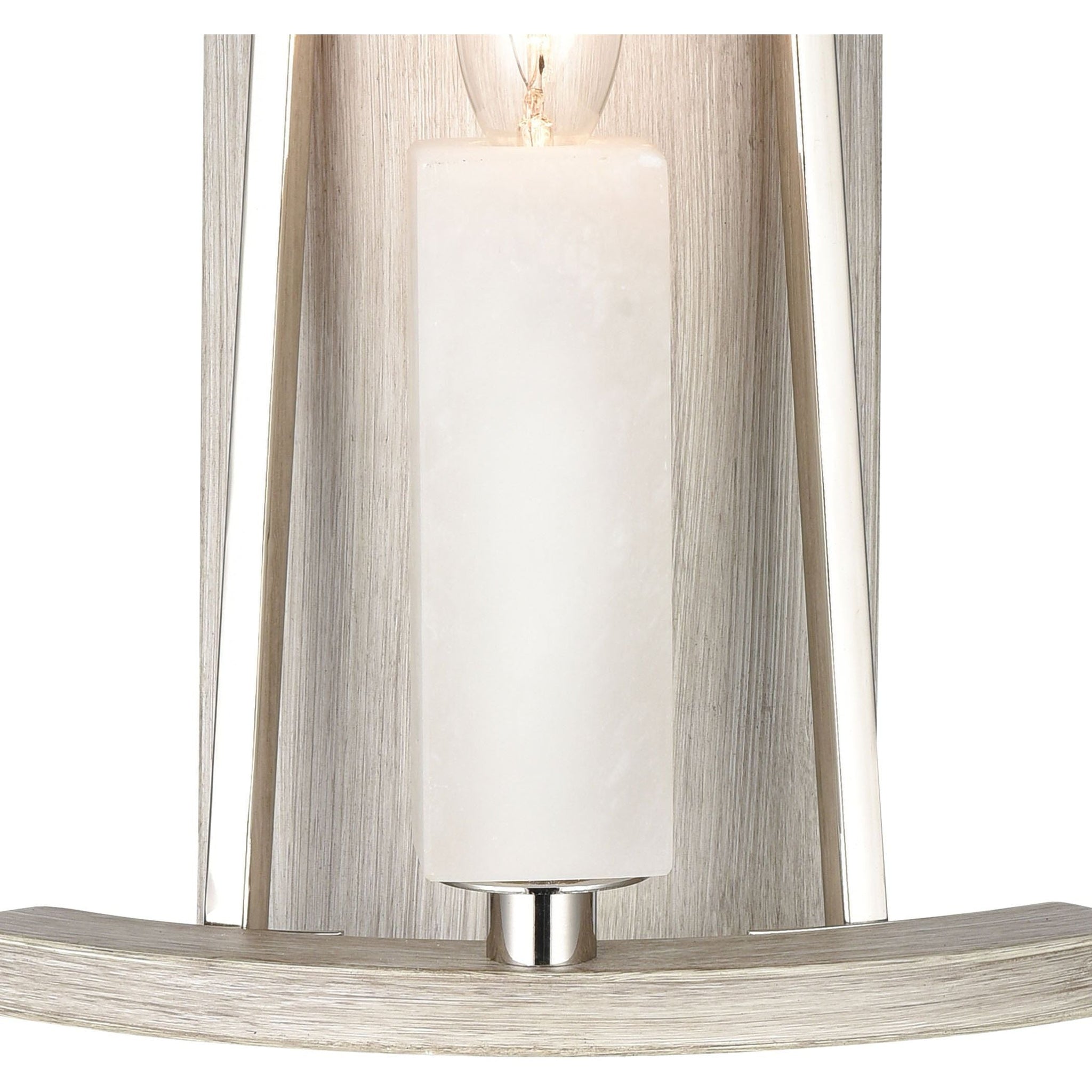 White Stone 12" High 1-Light Sconce