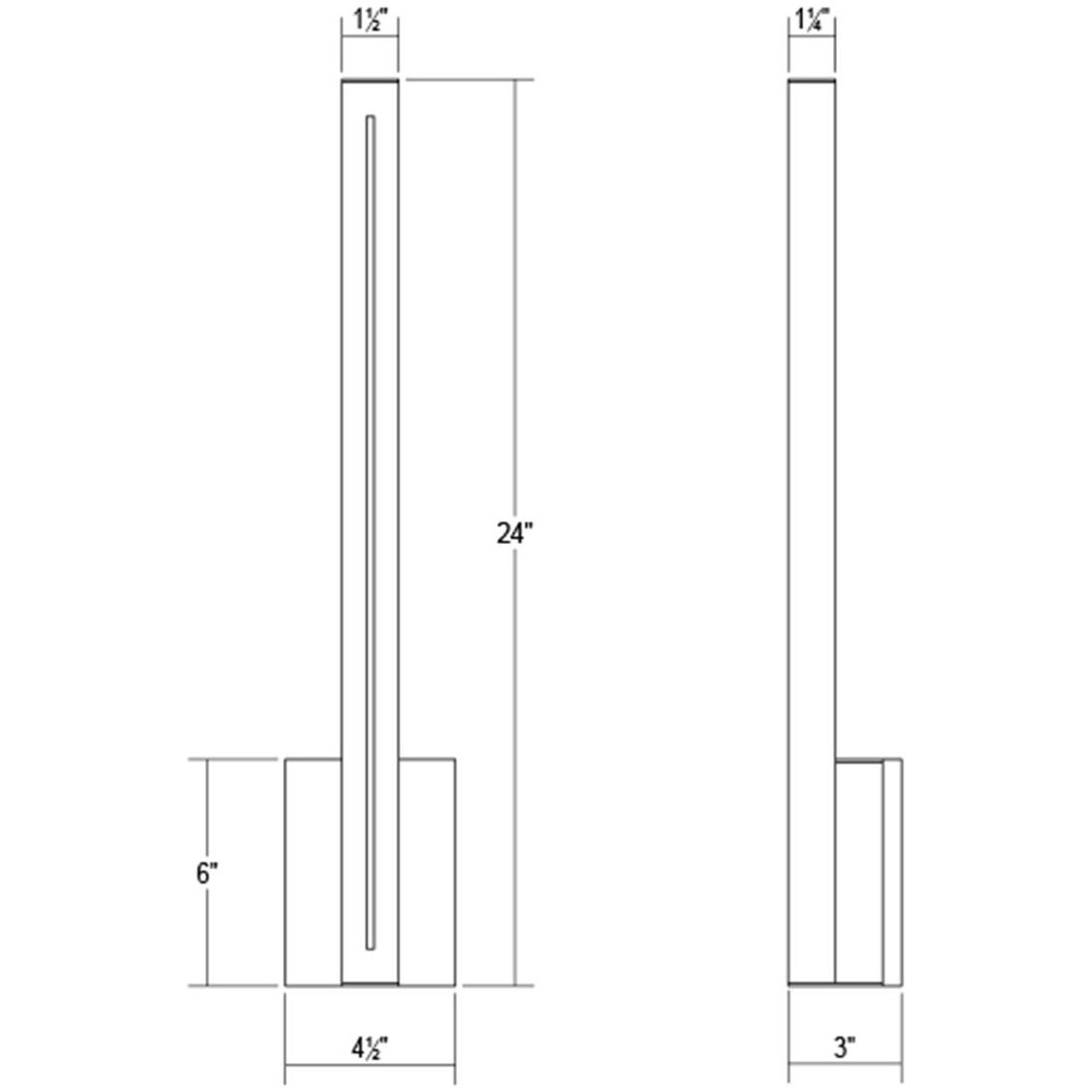 Stripe 24" LED Sconce