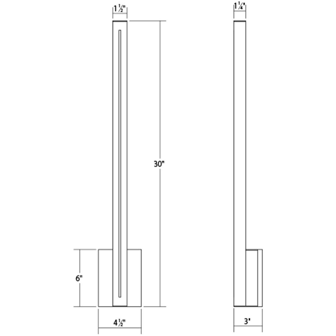 Stripe 30" LED Sconce