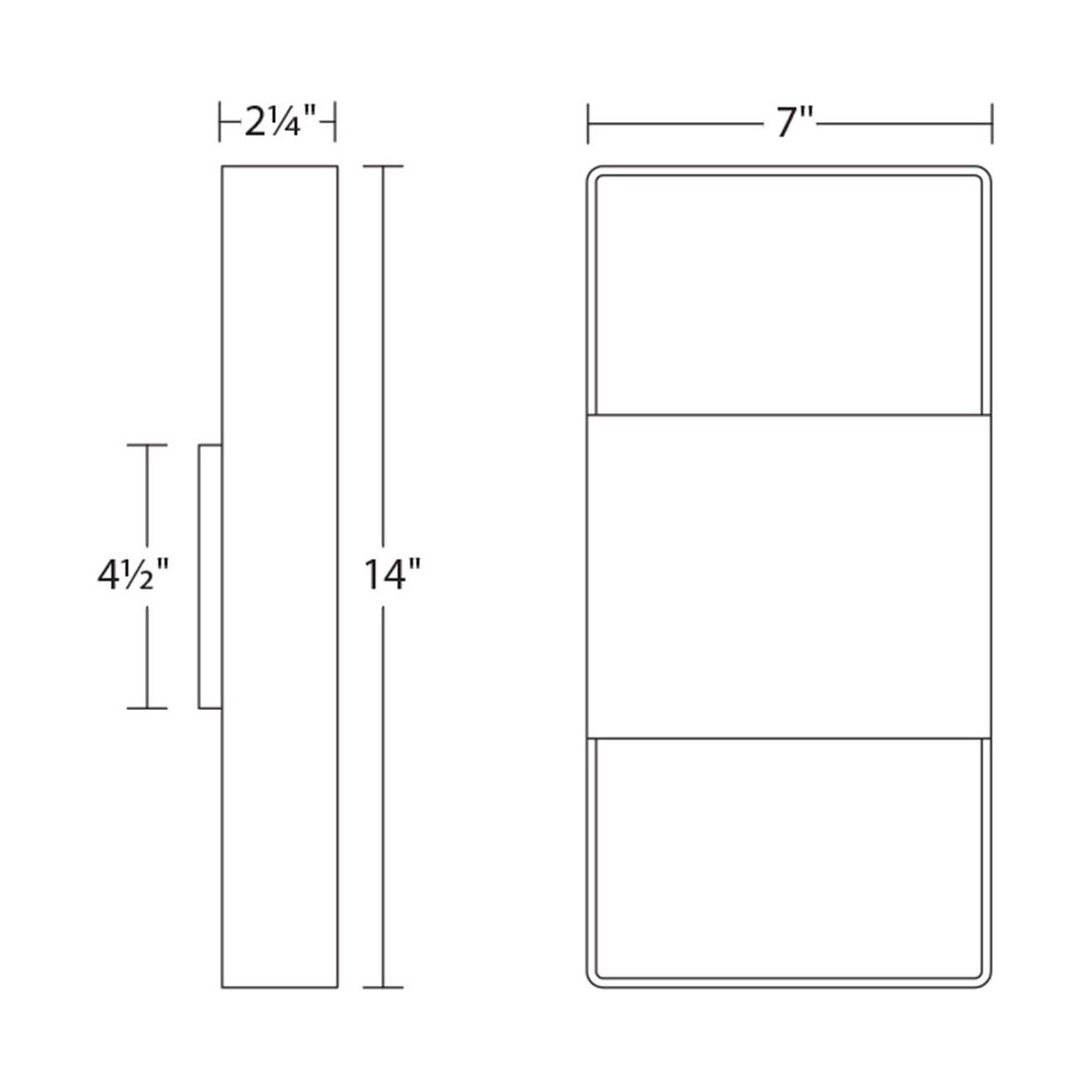 Light Frames 14" Up/Down LED Sconce