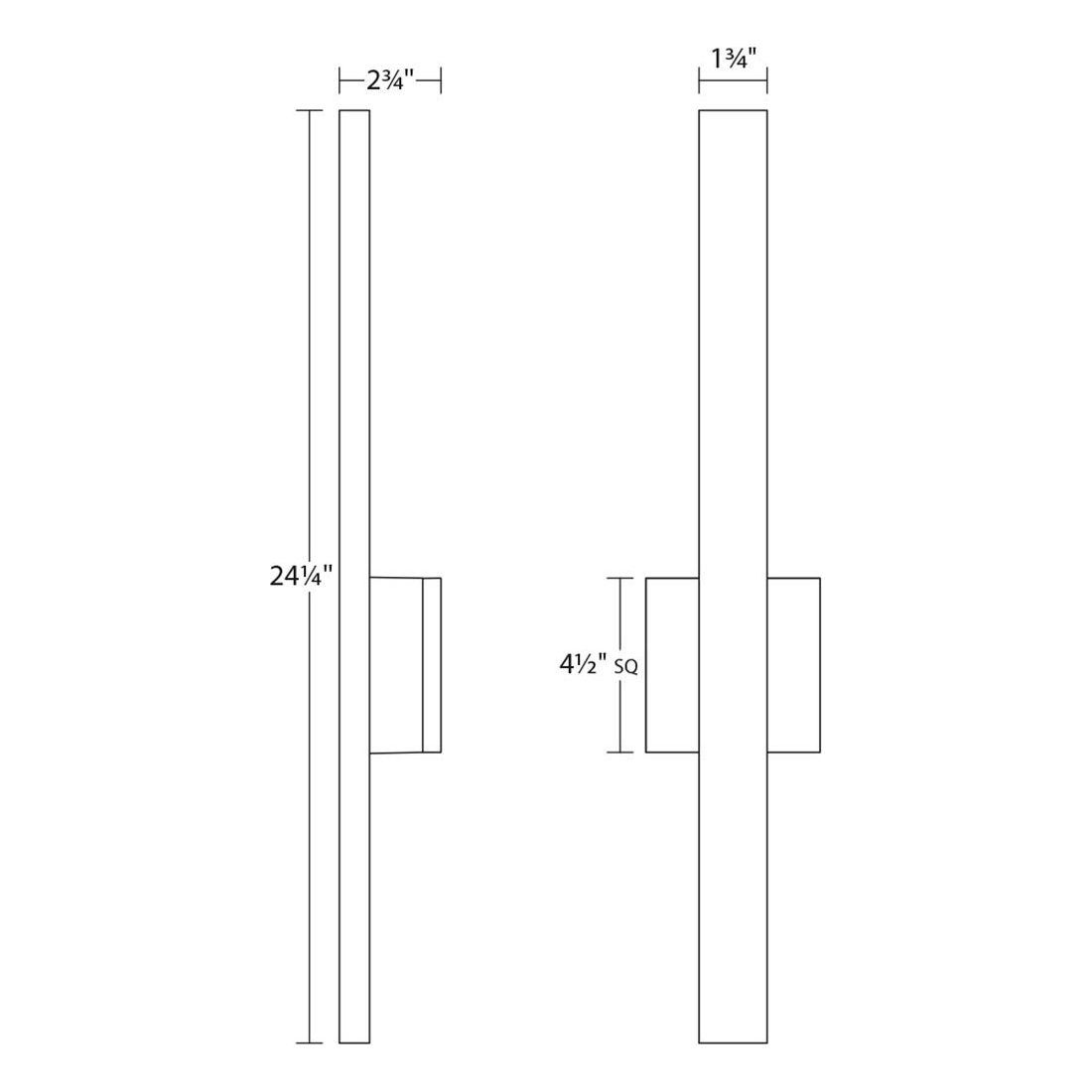 Sword 24" LED Sconce