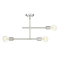 Modernist 3-Light Semi Flush Mount