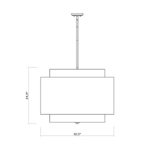 Harlech 4-Light Pendant