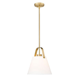 Z-Studio 12.5" 1-Light Linen Pendant