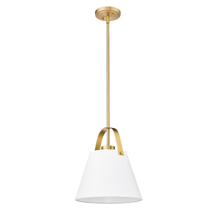 Z-Studio 12.5" 1-Light Linen Pendant