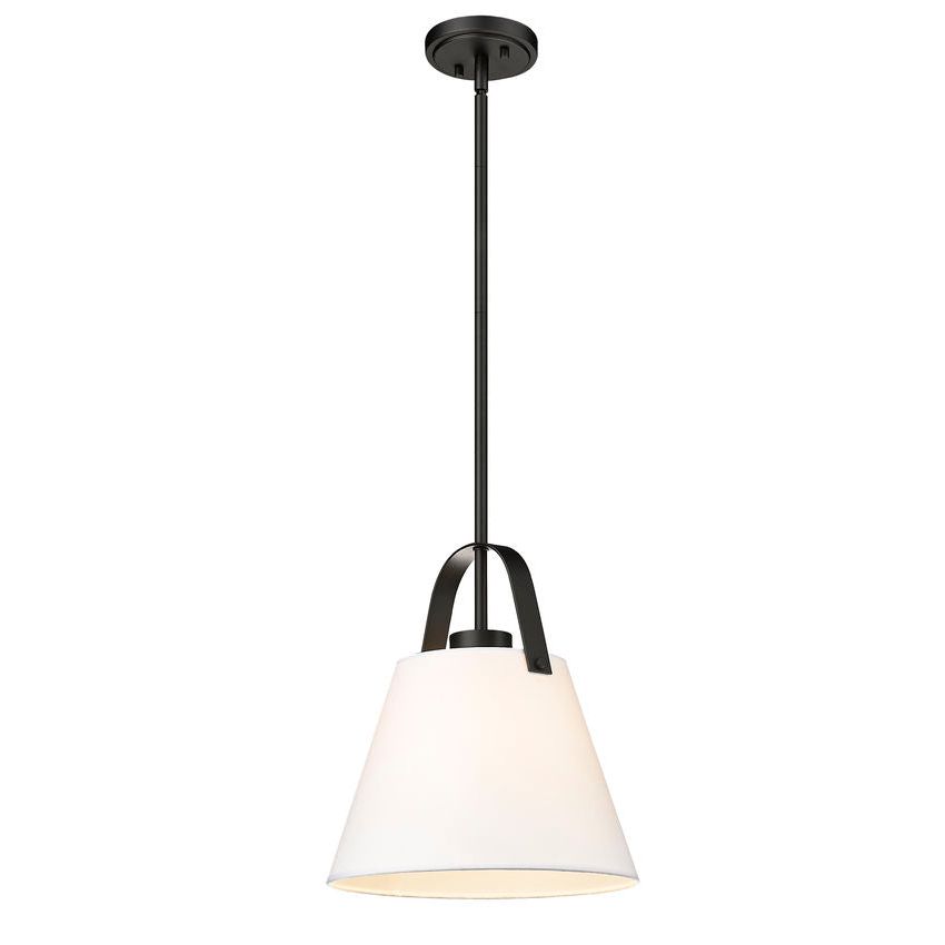 Z-Studio 12.5" 1-Light Linen Pendant