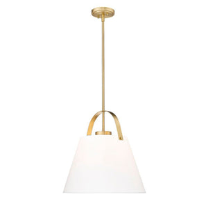 Z-Studio 18" 1-Light Linen Pendant