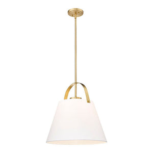 Z-Studio 18" 1-Light Linen Pendant