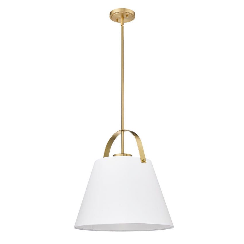 Z-Studio 18" 1-Light Linen Pendant