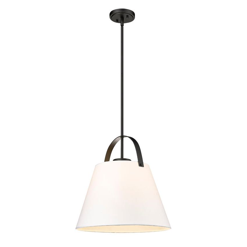 Z-Studio 18" 1-Light Linen Pendant