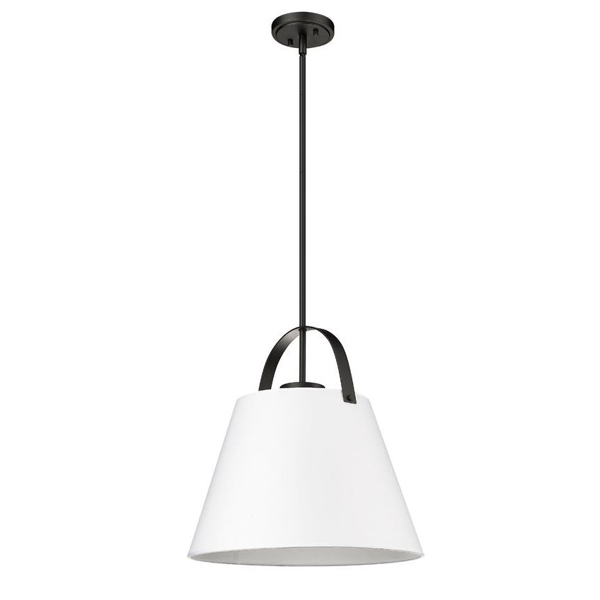 Z-Studio 18" 1-Light Linen Pendant