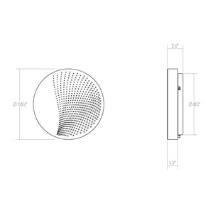 Dotwave Medium Round LED Sconce