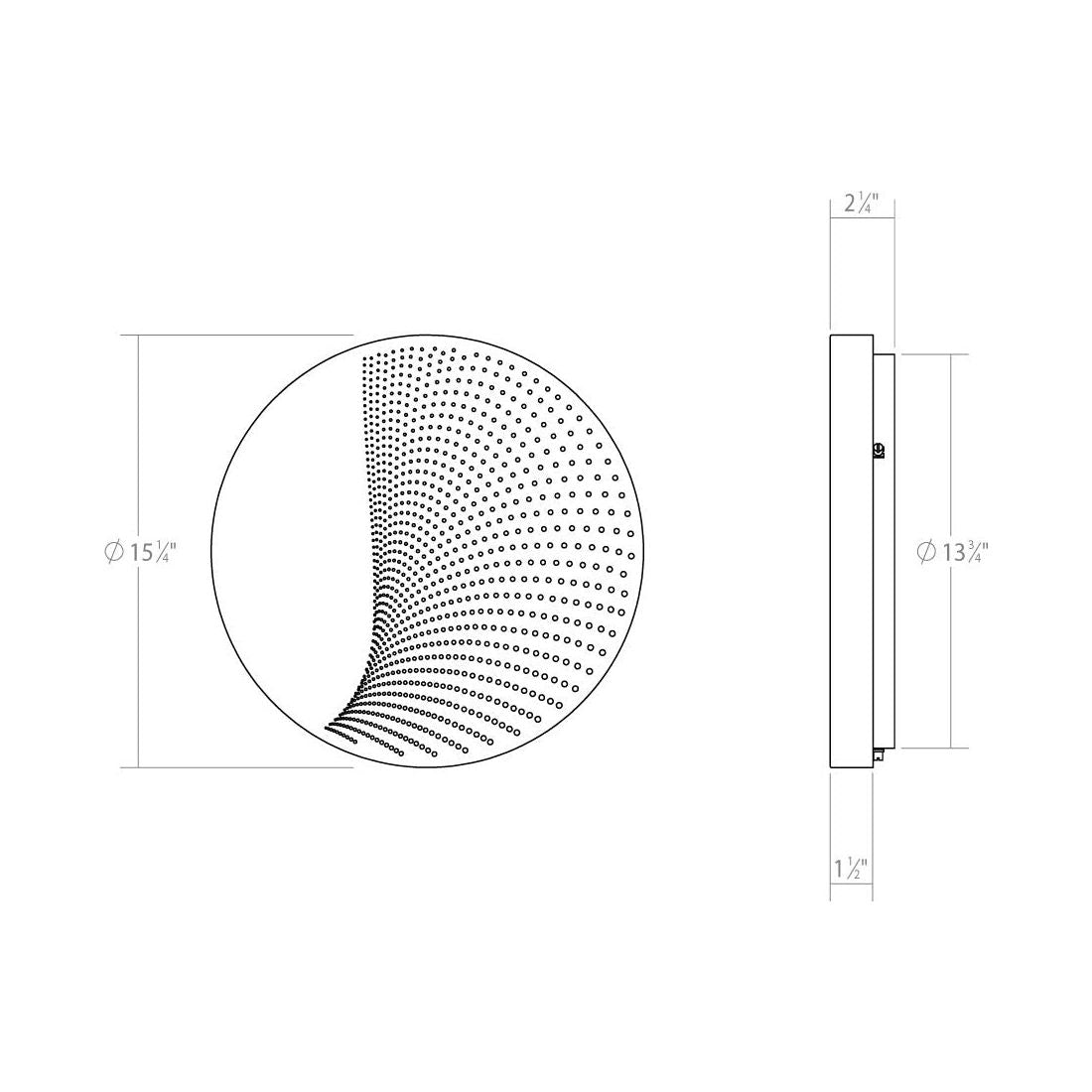 Dotwave Large Round LED Sconce