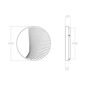 Dotwave Large Round LED Sconce