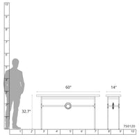 Equus Wood Top Console Table