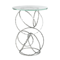 Olympus Glass Top Accent Table