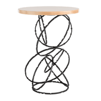 Olympus Wood Top Accent Table