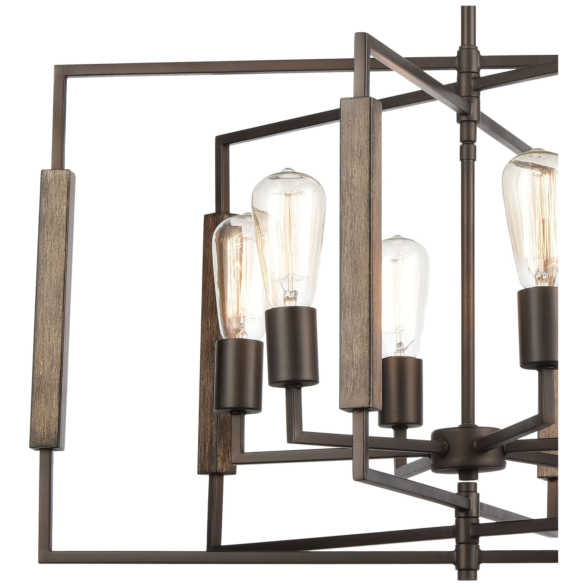 Zinger 28" Wide 6-Light Chandelier