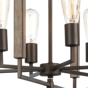 Zinger 28" Wide 6-Light Chandelier