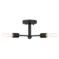 Axis 3-Light Semi Flush Mount (with Bulbs)
