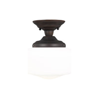 Academy One Light Semi-Flush Mount
