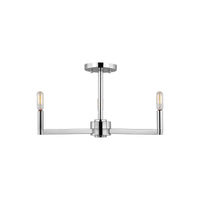 Fullton Three Light Semi-Flush Mount