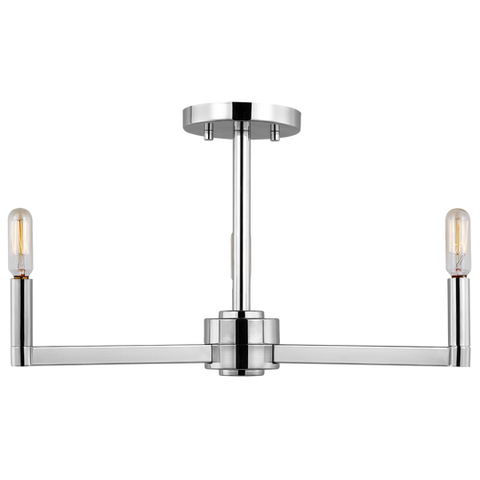Fullton 3-Light Semi Flush Mount (with Bulbs)