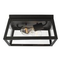 Founders 2-Light Outdoor Flush Mount (with Bulbs)